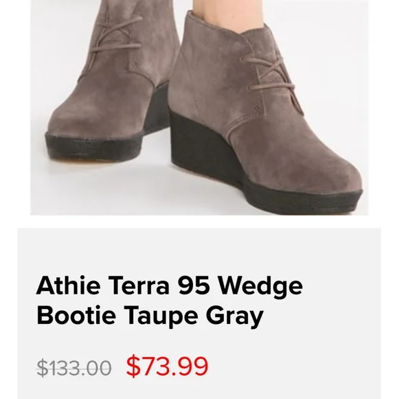 CLARK'S Originals Athie Terra  Dark Suede Ankle Boots- 8.5 - Picture 9 of 16